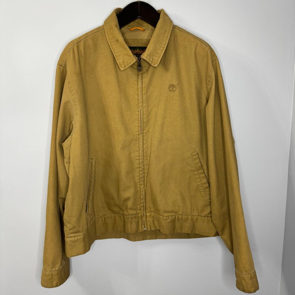 Timberland Vintage Harrington Full zip Jacket Retro Japanese y2k Tan Men's XXL